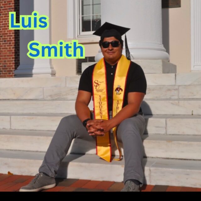 Day 13 of our Summer Staff introductions!

This is Luis Smith who will be our hourly lifeguard this summer, here is a little bit about him.
Age as of camp: 24 
Hometown: Frederick MD
Summers at Manidokan: 15, 6 summers on staff
What does the world need more of: Compromise, the world has become far too polarized. People are quick to act in a way of aggravated defense to opposite views, rather than from a stance of being open minded. In order for people to share kindness and love they need to be given a chance as well as be shown how to do it.
Comfort food: Chipotle or other rice bowl style foods.
Favorite bottled drink: Gaterlite, which is really useful during the summer. They are loaded with electrolytes and keep you hydrated.
Secret talent: I can juggle
What languages can you speak: "I spek ingish gud."
Spirit animal: Grizzly bear- I think mainly because of my size, I am a big guy. But I also thrive on my family interactions. Need a pack in a sense. I am also very protective of the people in my life. I can be a calm and docile individual, but if I feel that myself or someone I care about is being threatened, the bear comes out.
Favorite sport/ hobby: Football- GO COMMANDERS, Fishing
What does camp mean to you: Camp is my second home
Dream career: DNR Officer. My hope is to teach and coach for a few years, then transition to a career in the DNR until I retire.